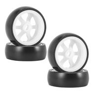 4Pcs Hard Plastic Drift Tire Tyre Wheel for 284131 K969 K989 P929 Mini-Z Mini-Q Mini-D 1/28 RC Car U