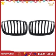 [Stock] 1 Pair Front Hood Kidney Grille Grill for BMW X5 X6 E70 E71 2007-2013 Accessories Glossy Black 51137157687 51137157688
