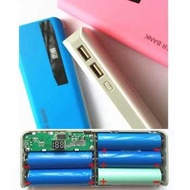 Tebaru DIY Power Bank Case 5x18650 2 USB Port with LCD Display Casing Powerbank Rakitan 5 Baterai & 