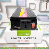 Sunpro SDA 1500W Power Inverter Converts DC 12V to AC 220V Inverter