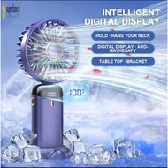 15000mAh USB Portable Fan - 5 Level Adjustable Rechargeable Handheld Mini Fan for Camping Desktop Mo