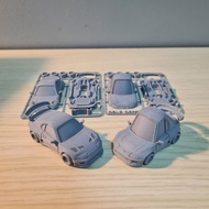 Supra Mk4 Car Wheel Tooned Model Kit 1:64 Car toyota Supra assembled toy car size 1:64