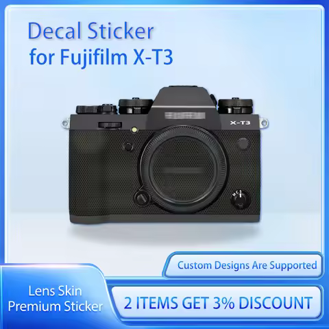 For Fujifilm Fuji X-T3 Camera Skin Decal XT3 Decal Skin X T3 Protective Film Cover Film Skin Wrap Co