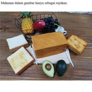 [Simulation Model] Simulation Bread Avocado Fake Toast Toast Square Slice Pillow Breakfast Shooting 