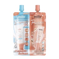 กันแดด + ไพรเมอร์ มิลเล่ 2in1 Mille Duo Collagen Sunscreen & Bright Primer ( ซอง )