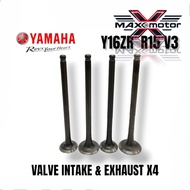 4PC YAMAHA Y16 Y16ZR R15 V3 VALVE SET X4 VALVE INTAKE VALVE EXHAUST VALVE IN VALVE EX IN / EX