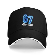 Custom Fashion Unisex 6-7 Meme Six Seven 67 Hands Meme Baseball Adult  Adjustable Snapback Caps