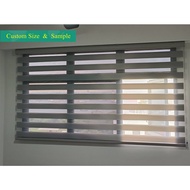 Rainforest Korean Combi Blind Zebra Blind | Day Night Window Blind | Custom Size Roller Blind | Free