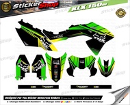 สติ๊กเกอร์ KLX 150BF ชุดพาร์ทเต็มทั้งคัน สติ๊กเกอร์สีสด สวยคม ทนความร้อนได้สูง เกรดพรีเมี่ยม เคลือบใ