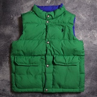 JACKET POLO RL REVERSIBLE GOOSE DOWN PUFFER KIDS VEST GOOSE DOWN AN124 CHILDREN'S SIZE 120 WINTER