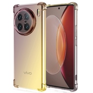 Vivo X100 X90 X70 Pro Plus 5G case casing Transparent Anti-fall gradient mobile case phone cover