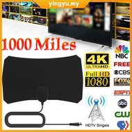 Indoor TV Aerial 1000 Miles HDTV Digital TV Antenna Signal Amplified 1080P Window Aerial Mini TV Aer