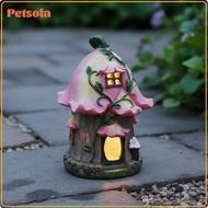 LED Fairy House Weather Resistant Solar Fairy House Colorfast for Garden