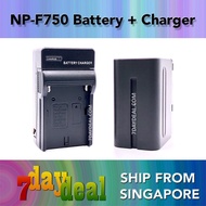 Digital NP-F750 Rechargeable Lithium Ion Battery + Charger (Compatible Battery for Sony)