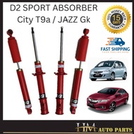 D2 Racing RED Heavy Duty Absorber Honda City GM6 2014 /Jazz GE/GK 2013-2019