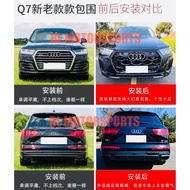 Audi Q7 2017 2018 2019 2020 convert 2024 RSQ7 RS front bumper rear diffuser grill grille cover logo 