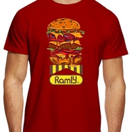 Ramly Burger Ayam Burger Daging Benjo T-Shirt Men Cotton