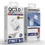 WK DESIGN QC 3.0 WP-U57 MaxSpeed Fast Charger 18w