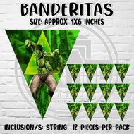 Incredible hulk theme banderitas