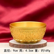純銅日進鬥金銅錢缸聚財黃銅米缸招財進寶銅缸轉聚寶盆擺件銅碗