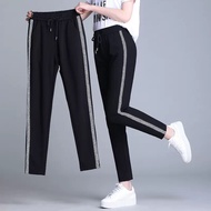 Womens Tight Summer High Waist Pants Womens Loose Sports Tight Pants Casual Pants