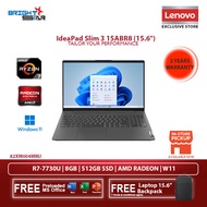 LENOVO IdeaPad Slim 3 15ABR8 (15.6" FHD IPS | R7-7730U | 8GB RAM | 512GB SSD | AMD Radeon | W11+Ms O