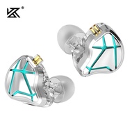 KZ ESX edisi khas berwayar fon telinga 12MM dinamik HIFI Bass Earbuds dalam telinga Monitor fon kepa