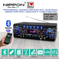 Nippon AV-259TKUSB Power Amplifier Karaoke Amp Amplifier Home Theater Receiver Support USB SD FM Blu