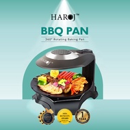 Barbeque Pan HAROJ Multifunction 3D Heating Rotating Pan Electric Grill