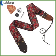 Embroidered Guitar Strap Replacement Ukulele Straps Shoulder Belt Acoustic Creative Supply Folk Gift  caislongs