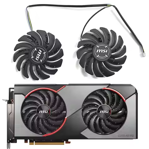 85mm 4-pin RX 5700 gpu cooler for MSI Radeon RX 5700 XT Gaming X RX 5500 XT Mech 8G OC graphics card