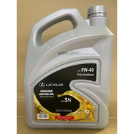 LEXUS FULLY 5W-40 4LITERS ENGINE OIL MINYAK HITAM 4L 5W40 5 40 5-40 5W 40