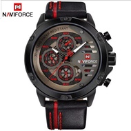 JAM TANGAN PRIA NAVIFORCE NF9110 NF-9110M NF 9110 CHRONO AKTIF LEATHER BATTERY ORIGINAL GARANSI WATE