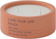 2PC Nordic Minimalist And Creative Ceramic Home Fragrance Candle Cup, Soybean Candle Empty Cup For W