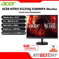 ACER NITRO KG251Q X0BMIIPX 24.5" FHD 200Hz VA GAMING MONITOR -BLACK