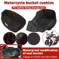 Leather U-Box Inner Compartment Cover for Yamaha NMAX 155 NMAX V2 V1 V3 2015-2025 Accessories