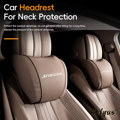 Car Seat Headrest Travel Rest 3D Neck Pillow Protect Soft Fluffy Neck For Chery Jaecoo 7 J7 J8 J5 J6