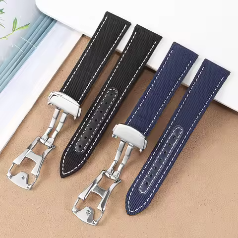 For Omega Seamaster 300 watch strap for Speedmaster AT150 for Snoopy 310.32 Series Canvas Nylon Watc