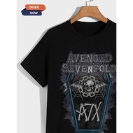 Kaos KLATEN/TSHIRT DISTRO AVENGED SEVENFOLD AX7/METAL BAND/T-SHIRT DISTRO/MOTIF/Design/DTF/PREMIUM C