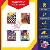 Pocket Magnetic Board Game Snakes and Ladders, Chess, Draughts, Checkers, Ludo Indoor Board Games To