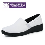 Hawkwell Women's Slip On Nurse Shoes Work Shoes White/Black-6921