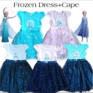 Frozen Tutu Dress with cape for kids