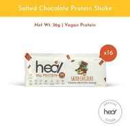 Heal Salted Chocolate Protein Shake Powder - Vegan Protein (16 sachets) HALAL - Meal Replacement, Plant Based Protein