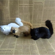 Simulation Wildlife Weasel Weasel Weasel Old Yellow Simulation White Mink Sable Movie Props Simulati