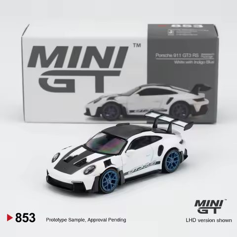 MINIGT 1:64 Porsche 911 (992) GT3 RS Weissach Package MGT alloy car model 853