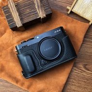 Handwork Photo Camera Genuine Leather Cowhe Bag Body BOX Case For Fujifilm Fuji Xe4 XE-4 X-E4 Protective Sleeve Box Base