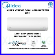 Midea Air Conditioner Non-Inverter R32 1.0HP/1.5HP/2.0HP/2.5HP (MSAG-CRN8) Aircond