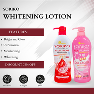 Collagen & Glutathione Whitening Lotion Original w/ SPF 50 For Men Women By Soriko Thailand 500ml