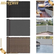 MEIGUII Sun Shading Sails, Waterproof 3/5/6M Balcony Shade Cloth, Thicken Fence Patio Protection  Fe