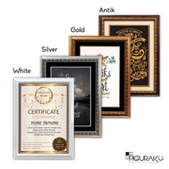 A4 Certificate Frame - Acrylic/ Carving - A4 Frame